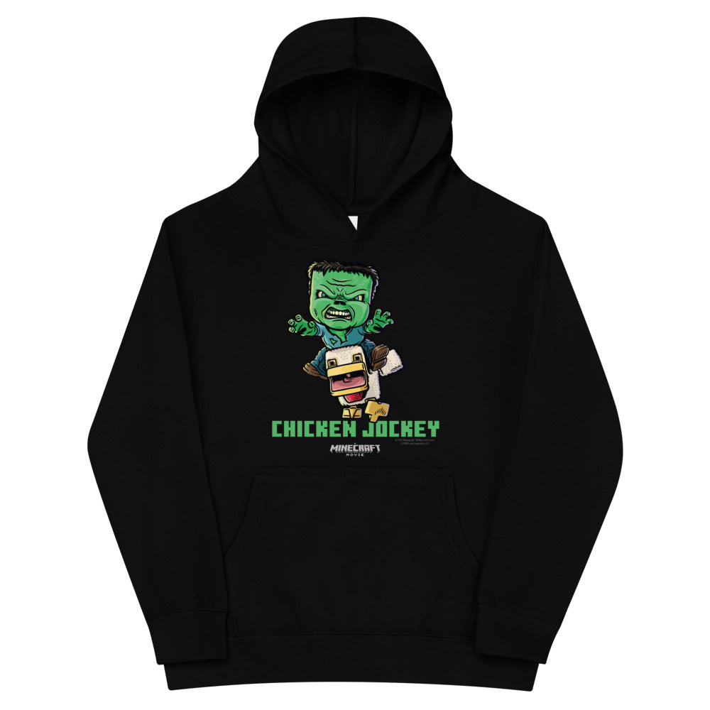 A Minecraft Movie Chicken Jockey Kids Hoodie