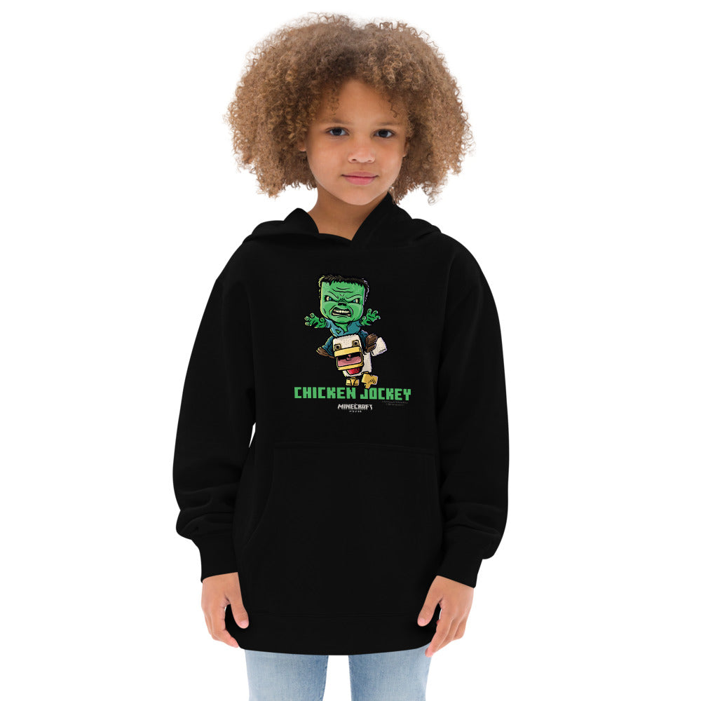 A Minecraft Movie Chicken Jockey Kids Hoodie