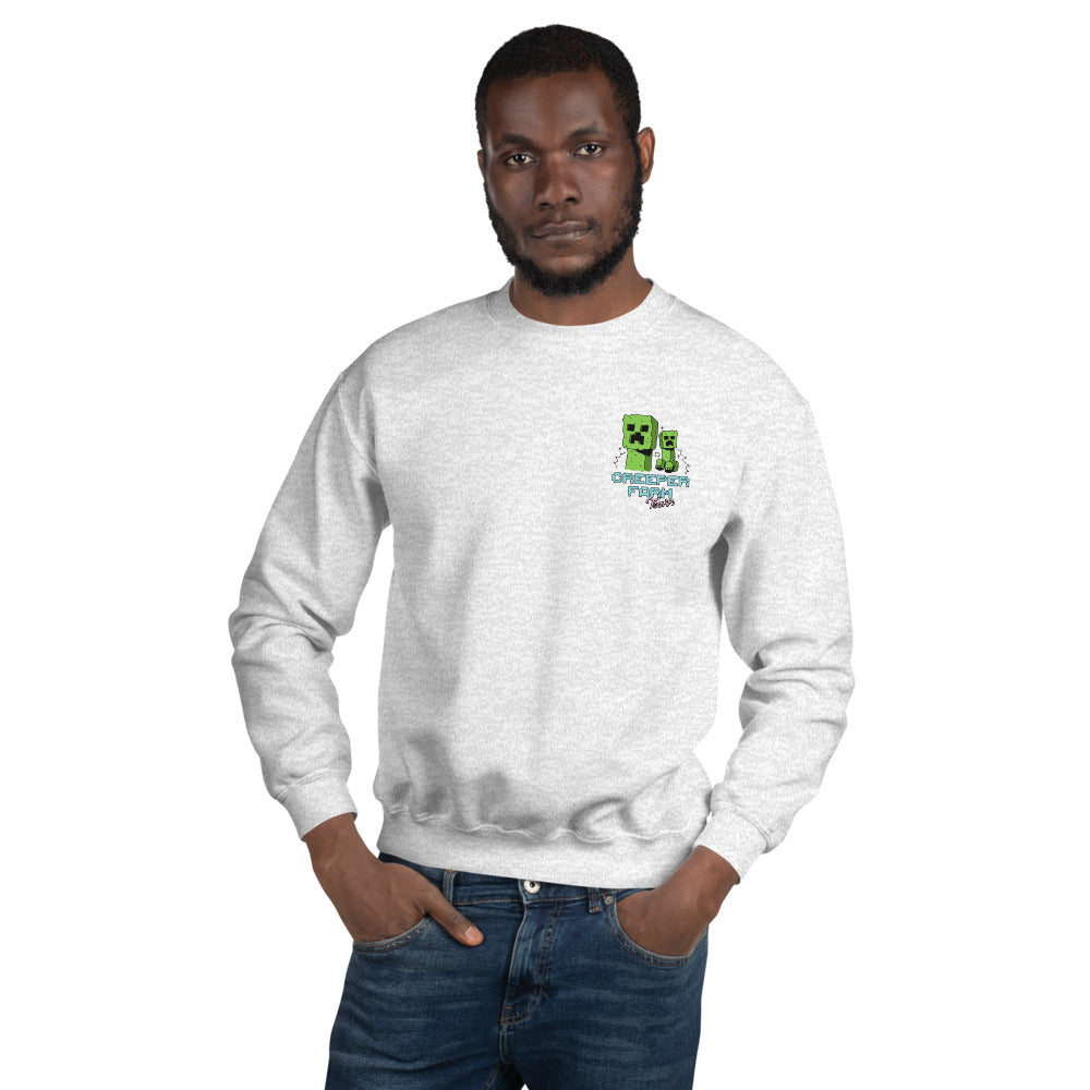 A Minecraft Movie Creeper Farm Tours Adult Crewneck Sweatshirt