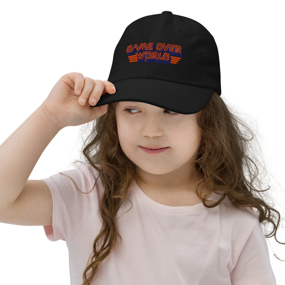 A Minecraft Movie Game Over World Kids Baseball Hat