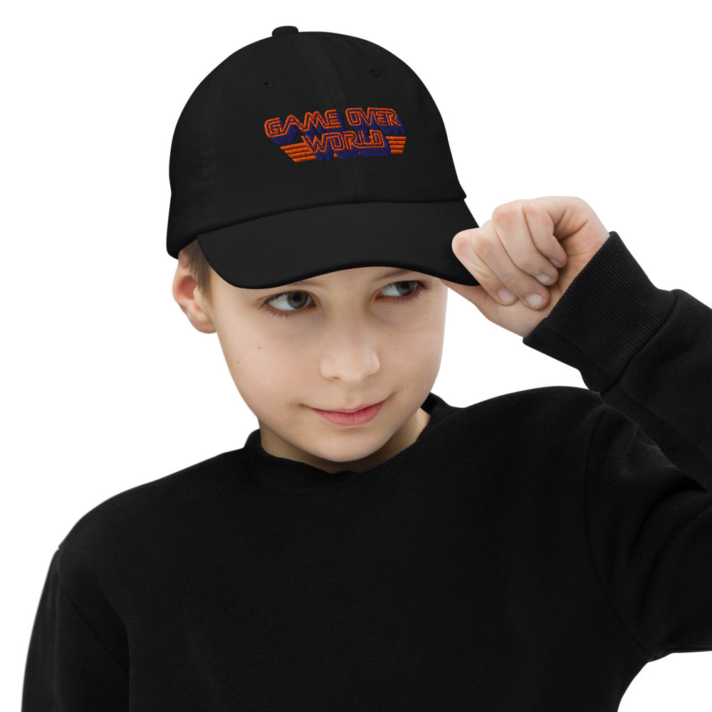 A Minecraft Movie Game Over World Kids Baseball Hat