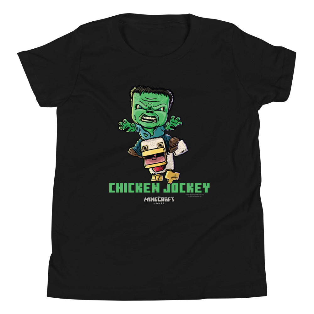 A Minecraft Movie Chicken Jockey Kids T-Shirt